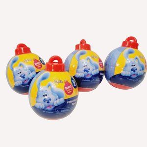 4 Blue's Clues Mini Figures Mystery Ball Ornament Cake Toppers Party Favors
